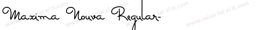 Maxima Nouva Regular字体转换